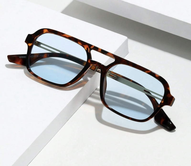 Women Tortoiseshell Frame Boho Fashion Glasses - Image 3
